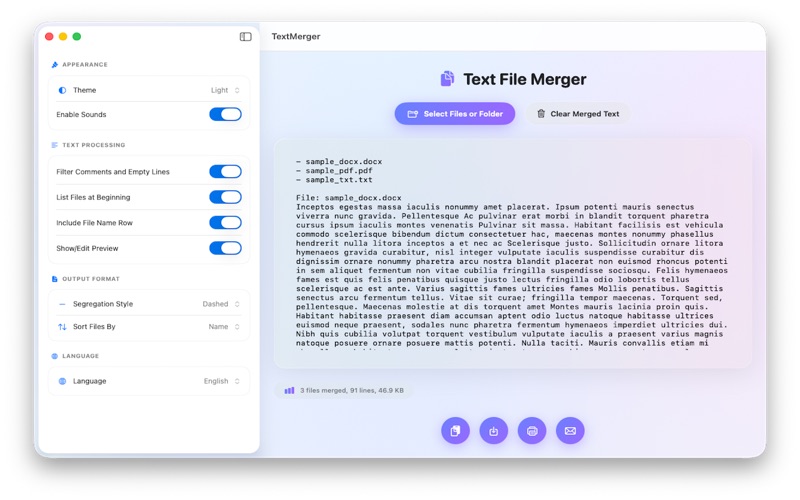 App screenshot