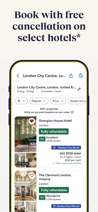 Expediaのスクリーンショット（7/8）