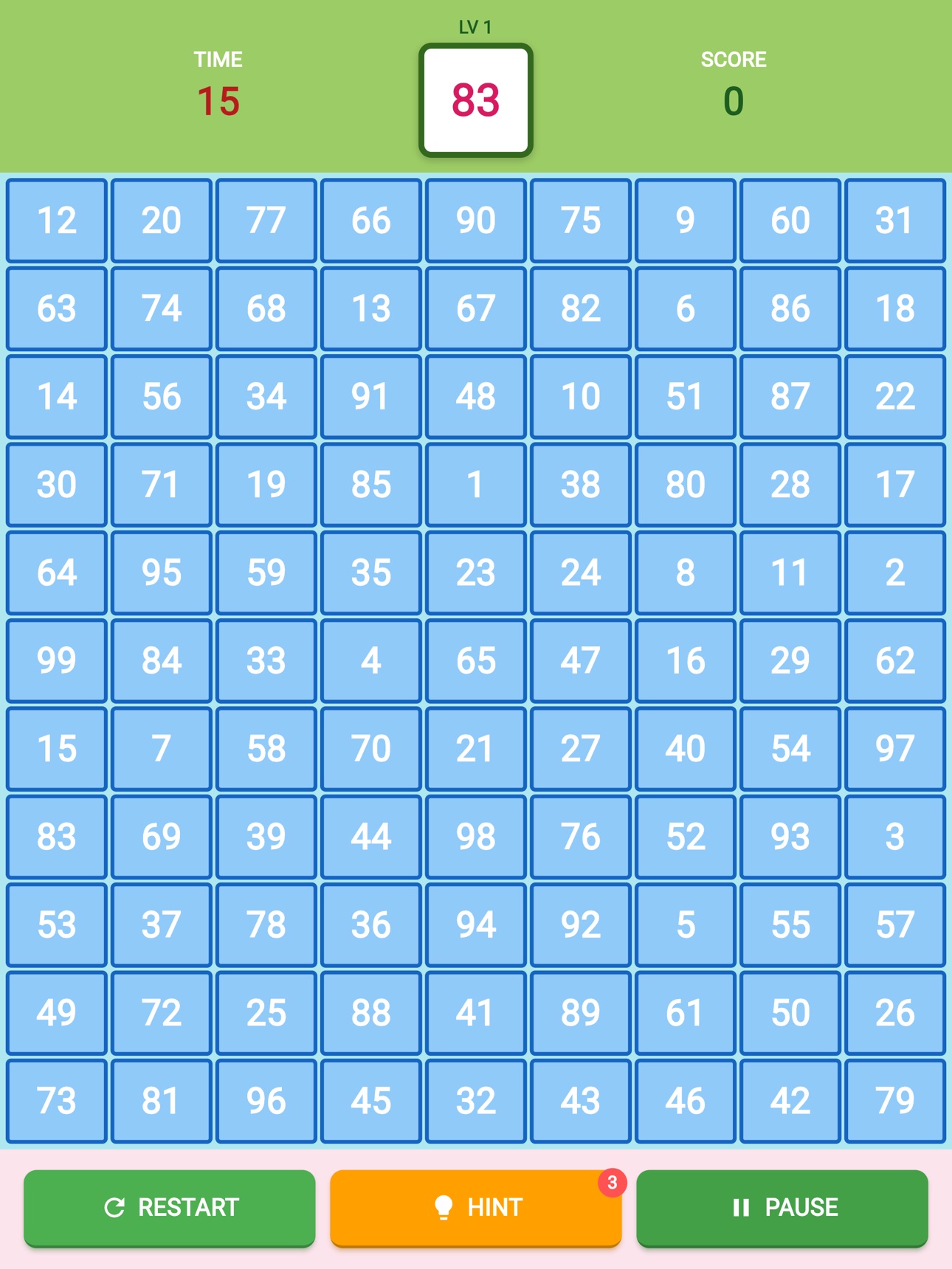 Screenshot 6 of 99 Numbers