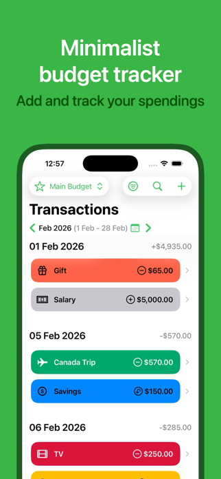 BudgetNotes Screenshot 1 of 10
