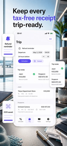 TaxFree Calculator screenshot