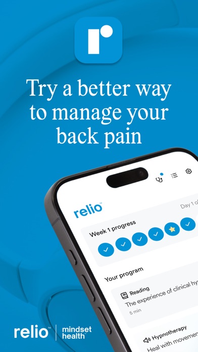 Relio: Back Pain Management Screenshot