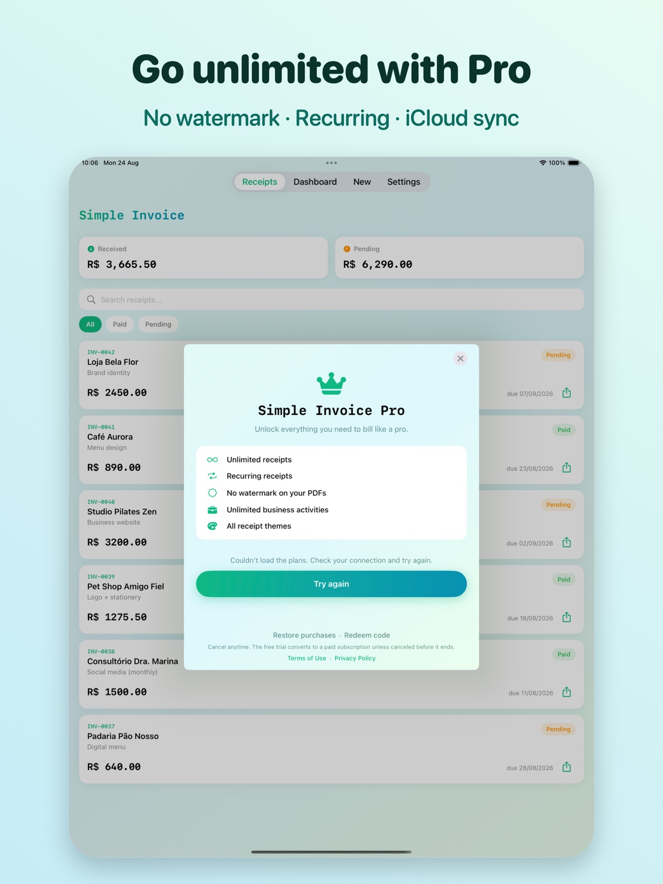 Screenshot 9 of Simple Invoice: Receipt Maker