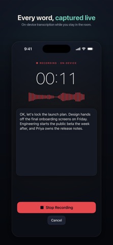 MeetingInsights: AI Minutes iPhone screenshot