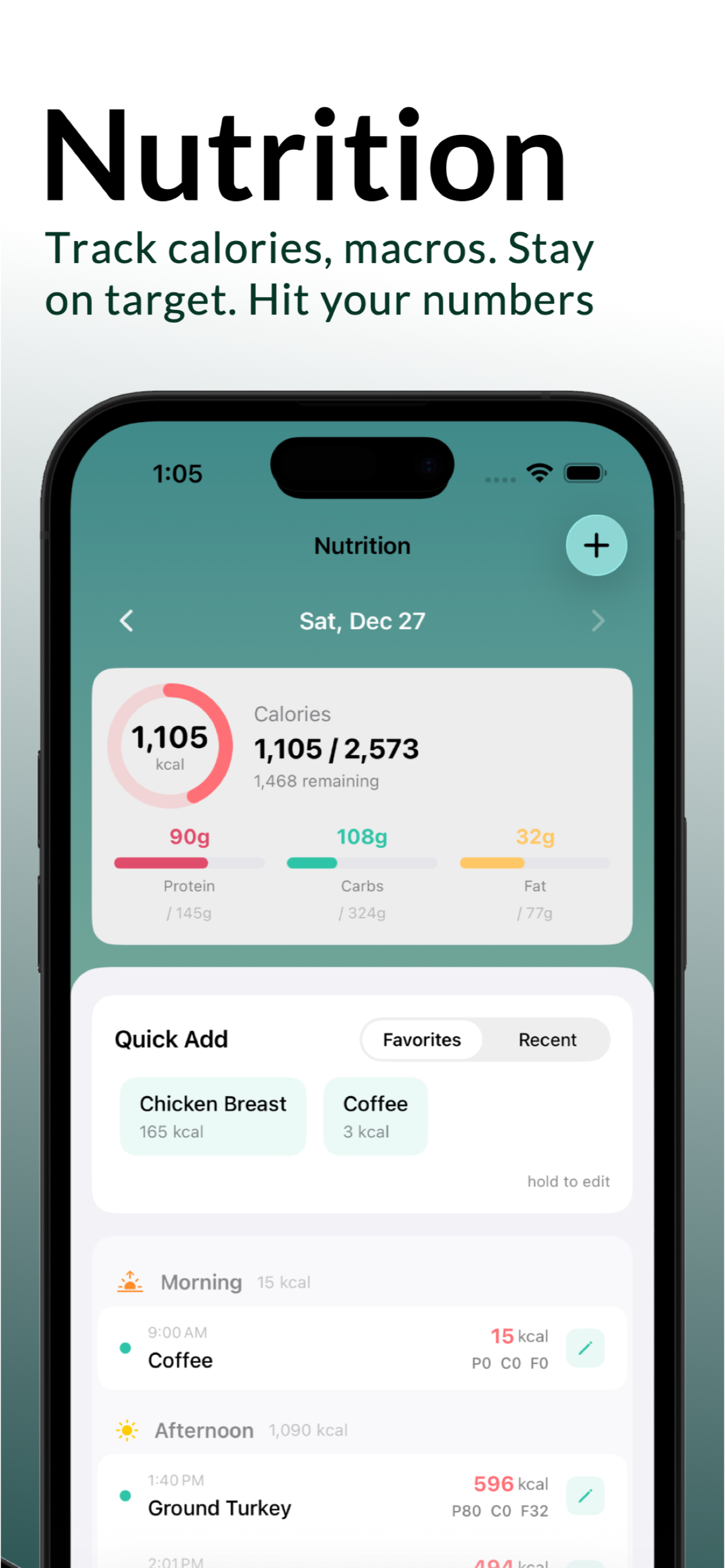 Qwota: AI Workout & Macro Log