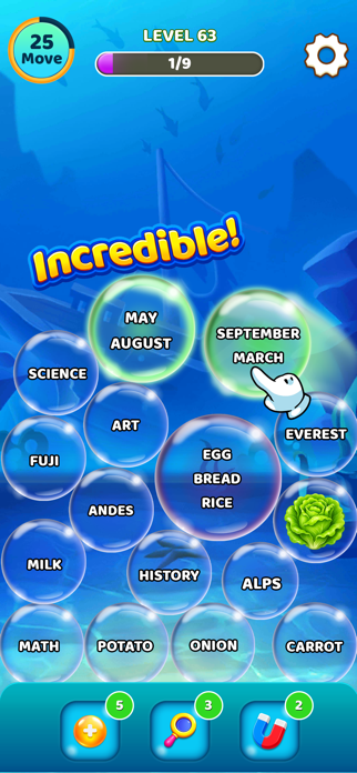 Word Bubble Sort: Pop Puzzle Screenshot 4 of 8