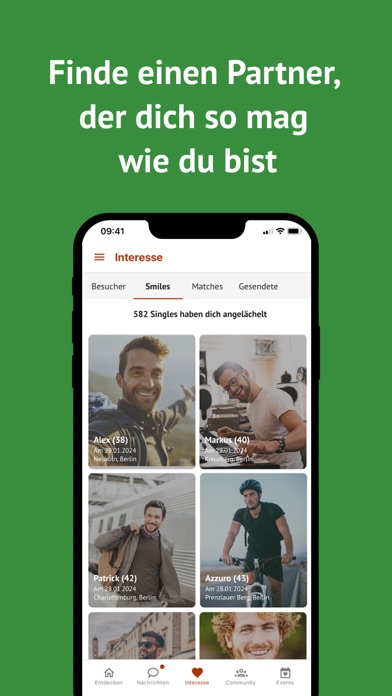 Funkenflug Dating App & Events Screenshot