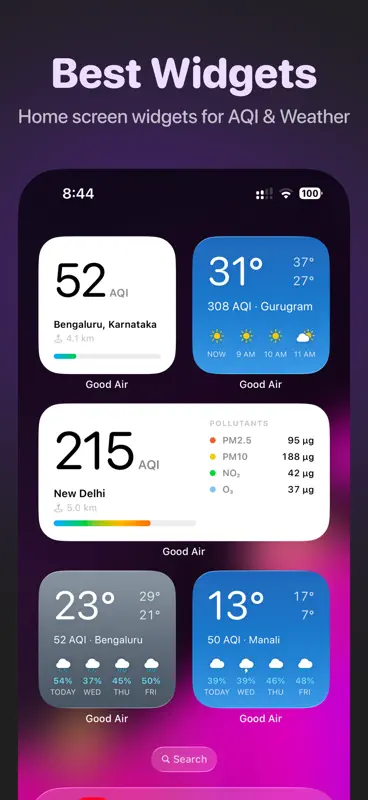 Good Air: AQI & Weather Widget screenshot 3 of 8