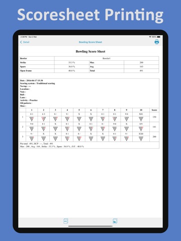 My Bowling Scoreboard Ultra iPad screenshot