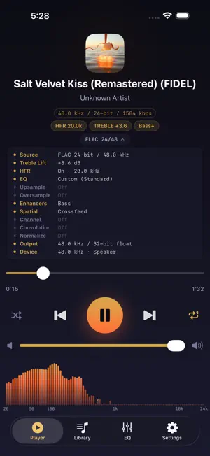 fidelplayer: Hi-Res Audio screenshot 4