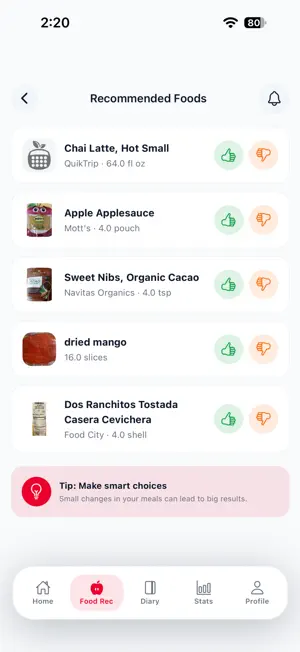 Eat to Excel screenshot 3