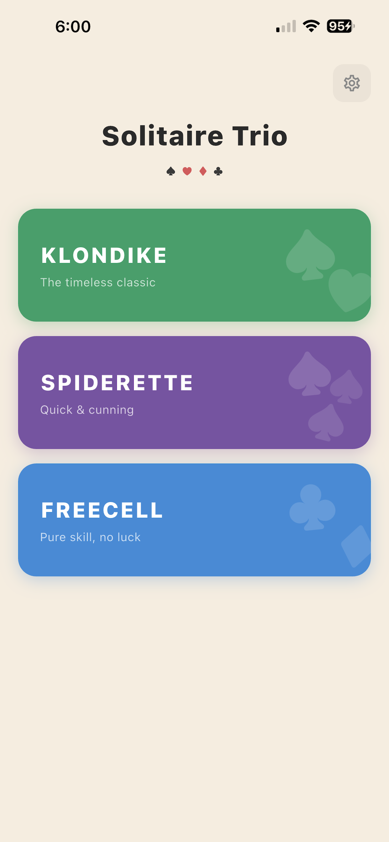 Solitaire Classic Trio screenshot 6