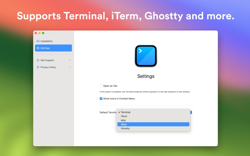 Shellcut - Open in Terminal — screenshot 3