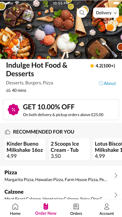 Indulge Hot Food & Desserts Screenshot