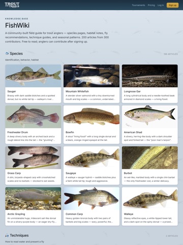 Trout & Trails iPad screenshot