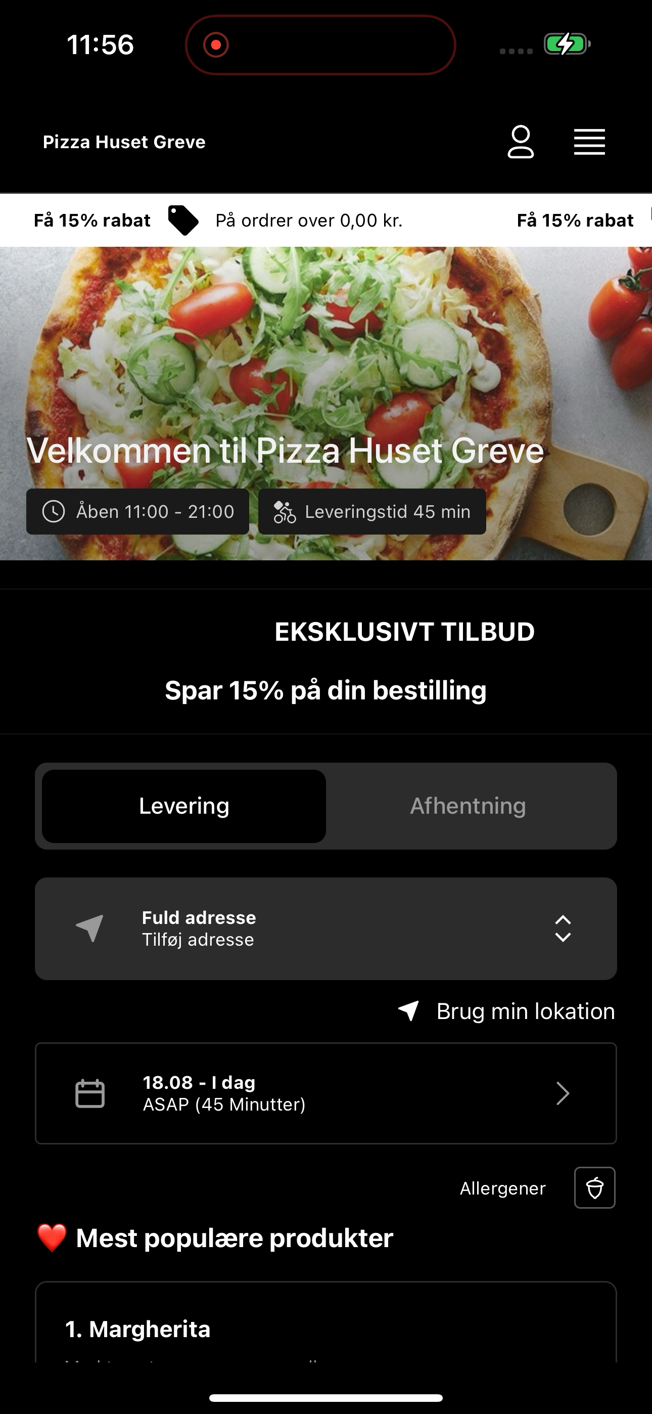 Pizza Huset screenshot 2