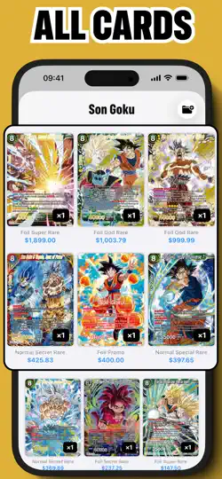 Captura de pantalla de Kame TCG Cards en iPhone 3