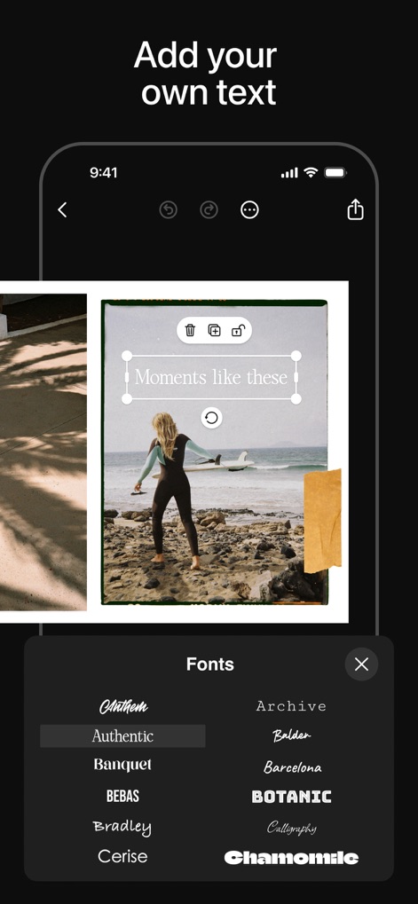 SCRL: Photo Collage Maker - Personalized Text Elements