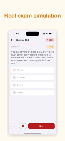 Canada Police Entrance Test iPhone screenshot