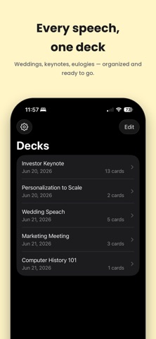 Speaker Notes: Cue Cards screenshot