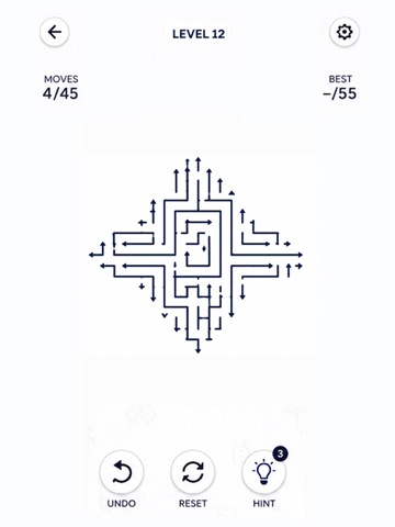 Arrow Flow Puzzle Game iPad screenshot