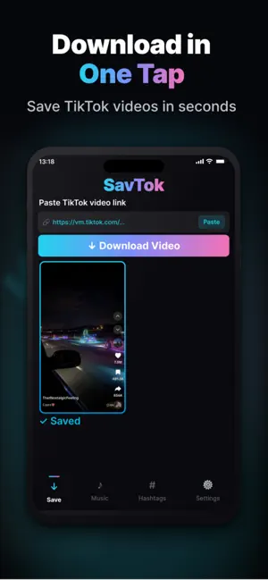 SavTok: Tıktok Video Saver screenshot 1