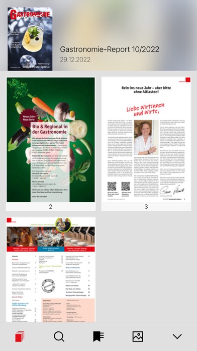 Gastronomie-Report Screenshot