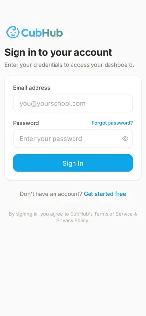 CubHub Childcare Management screenshot 2