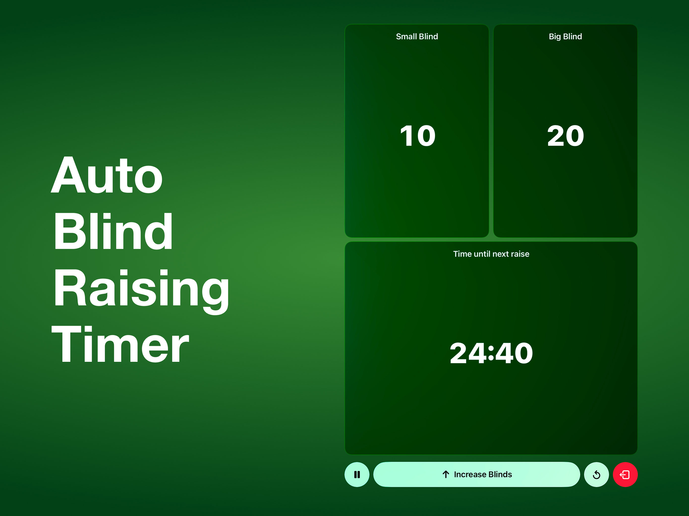 Poker Blinds: Smart Timer