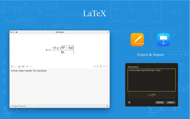 xFormula - Equation Editor Screenshot