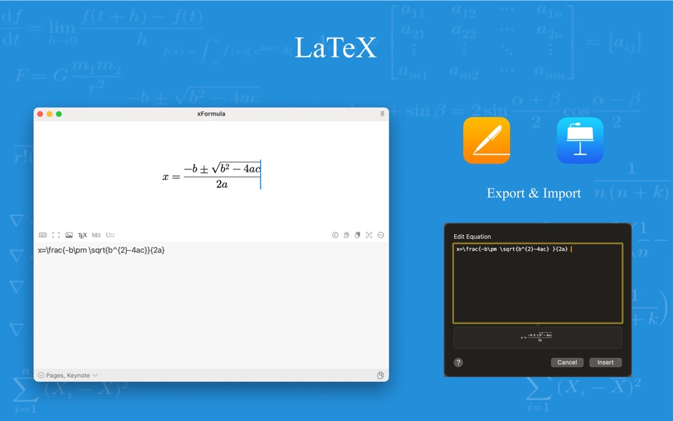 #7. xFormula - Equation Editor (macOS) بواسطة: 煦 张