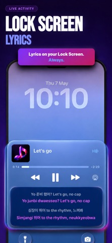 Lyrical - Dynamic Lyrics iPhone screenshot