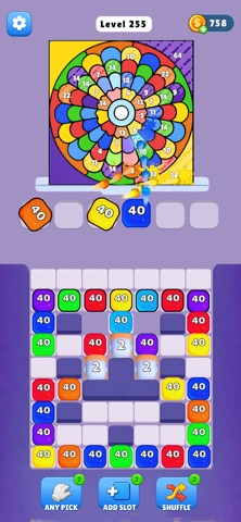 Block Brush -Color Puzzle Game iPhone screenshot