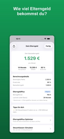 ElterngeldHeld – Rechner Screenshot 1 of 5