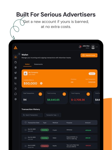 Advertiser Assets iPad screenshot