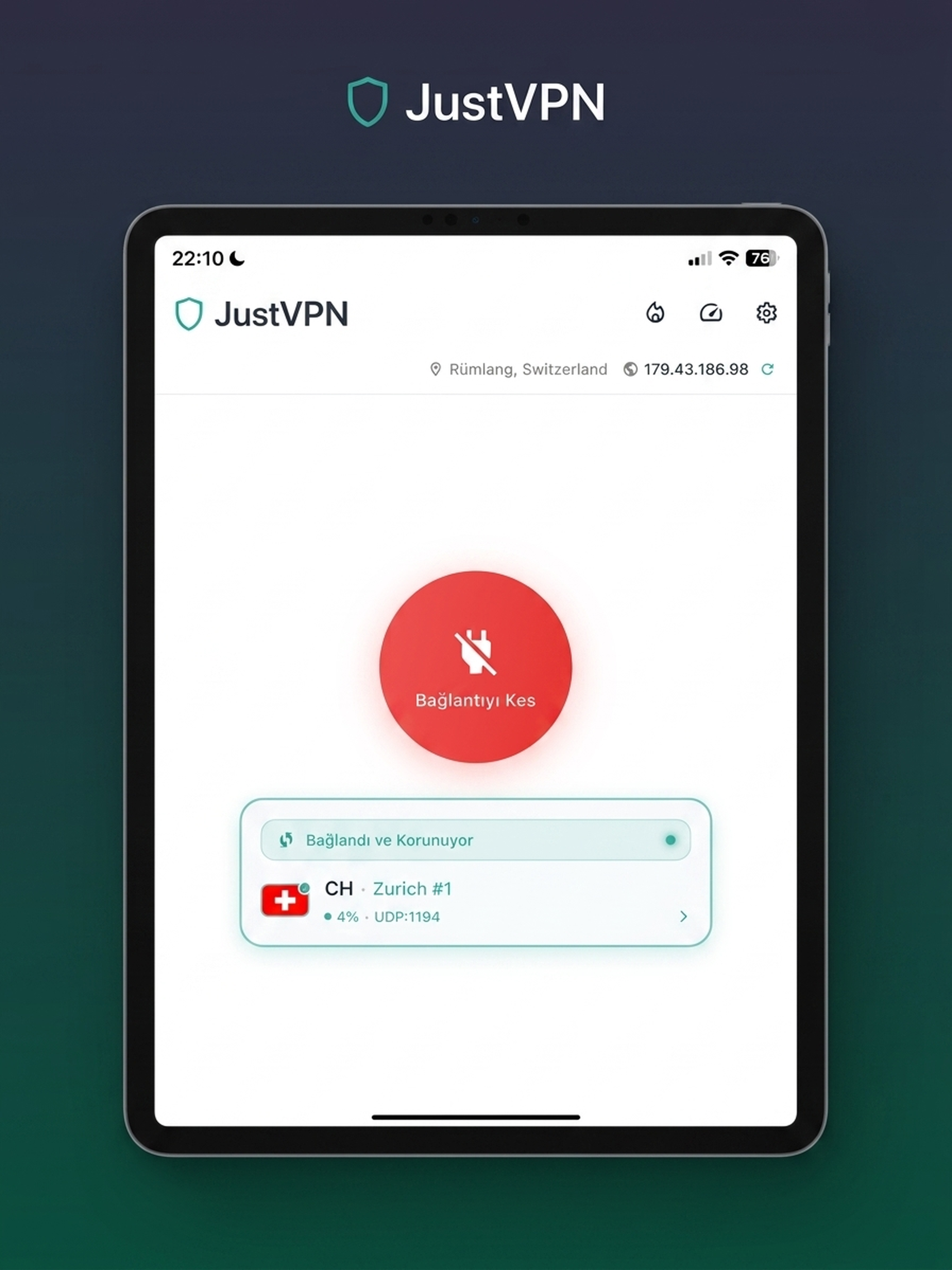 JustVPN: Fast Proxy Browser