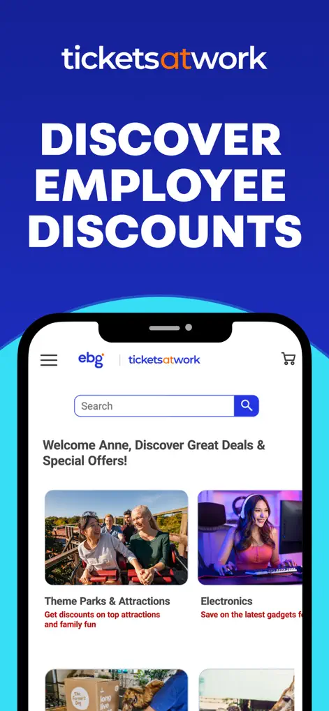 TicketsatWork: Employee Perks - Shopping App | MWM