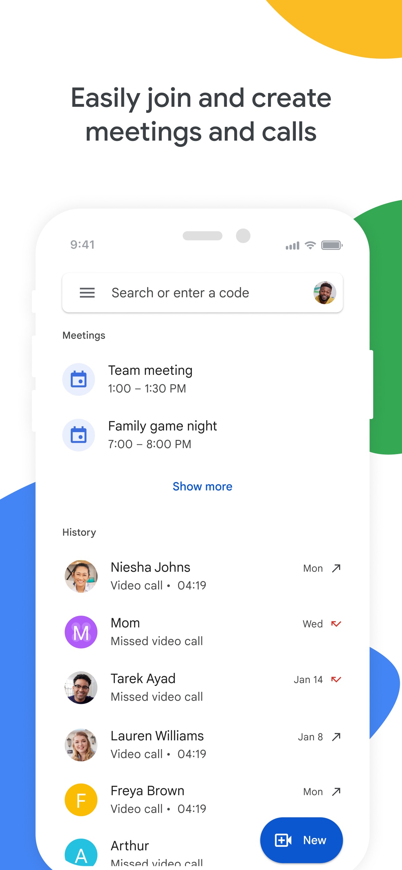 Google Meet screenshot 1