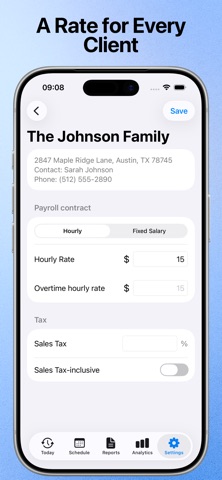 WorkHourly: Work Hours Tracker Screenshot 9 of 10