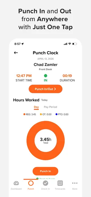 OnTheClock employee time clock screenshot 2