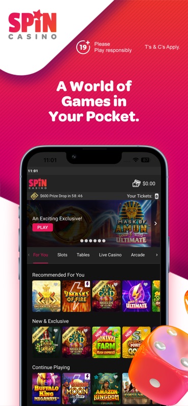 Spin Casino Real Money Slots screenshot 2