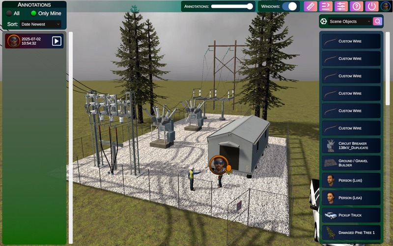 Tabletop Infrastructure Viewer app screenshot