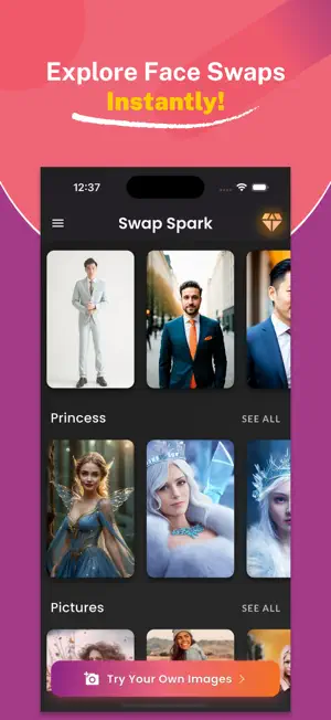 Swap - Ai Face Swap Spark screenshot 1
