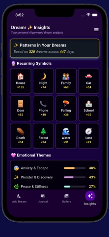 Dreamr AI Dream analysis screenshot