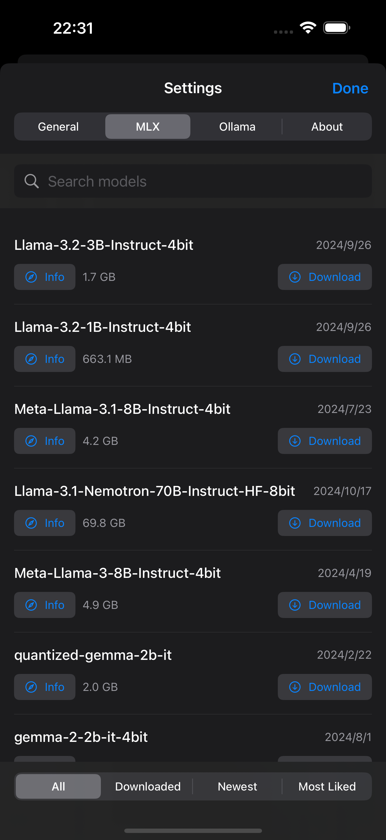 Mollama screenshot 3
