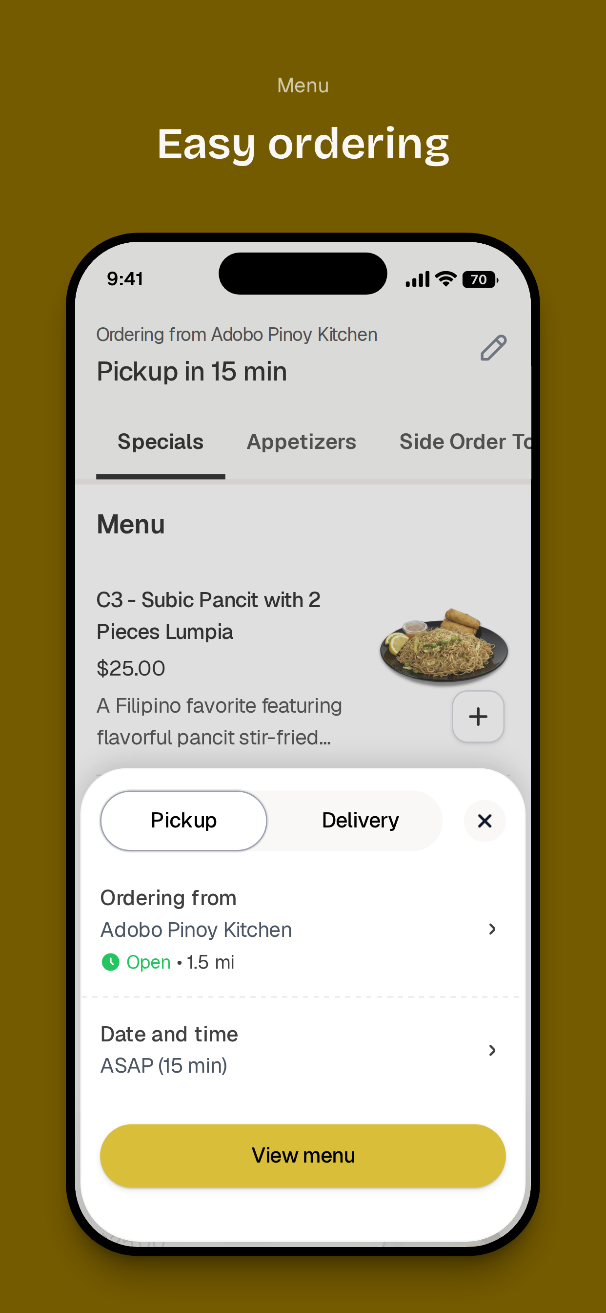 Adobo Pinoy Kitchen screenshot 3