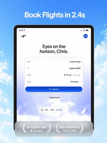 Soar - Flights & Travel iPad screenshot 1