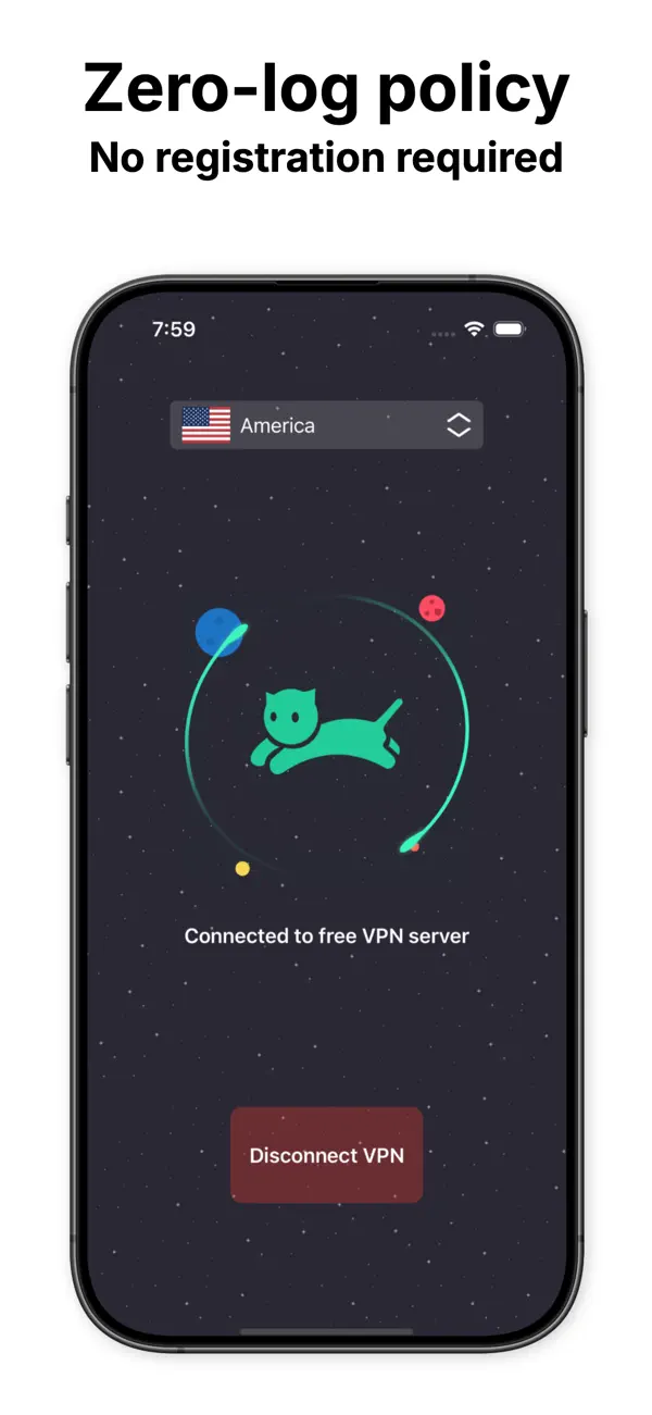 #2. VPN cat: Fast Secure Unlimited (iOS) Tekijänä: Secure Network
