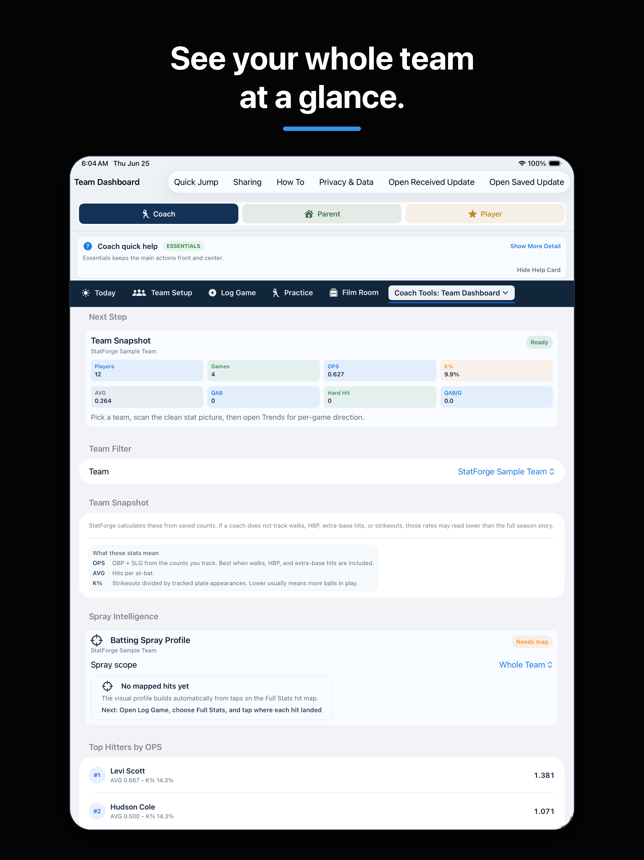 StatForge Baseball
