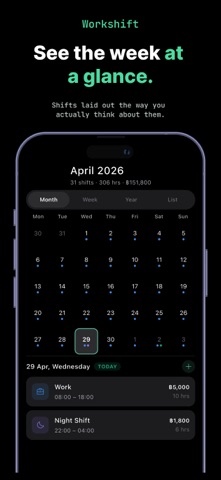 Shift Calendar - Work Planner screenshot